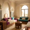 صباغة صالون مغربي صغير في المغرب